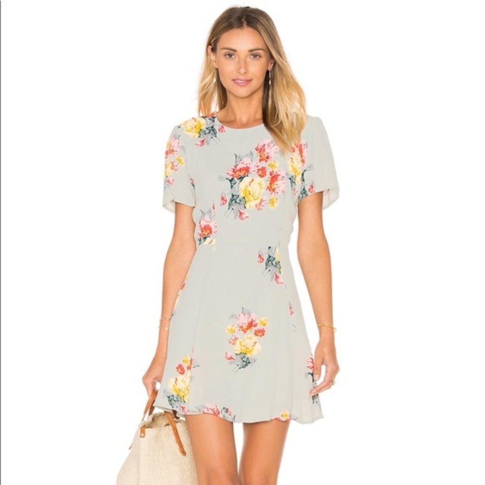 Privacy Please Henson Dress in Mint Floral